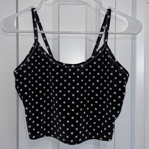 SHEIN Polka-Dot Crop Top
